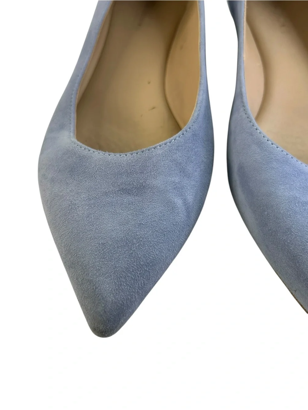 M.Gemi Essato Suede Blue ballet flats pointy toe size 38.5 / 8